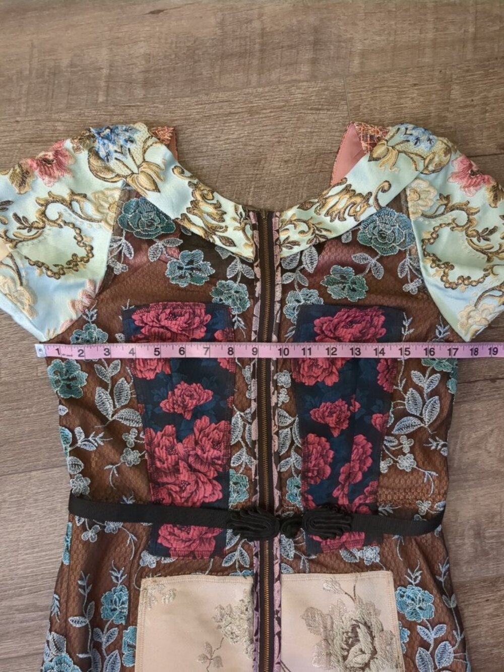 Anthropologie Byron Lars Beguile Pieced Brocade Dress Size 8 - Picture 13 of 13